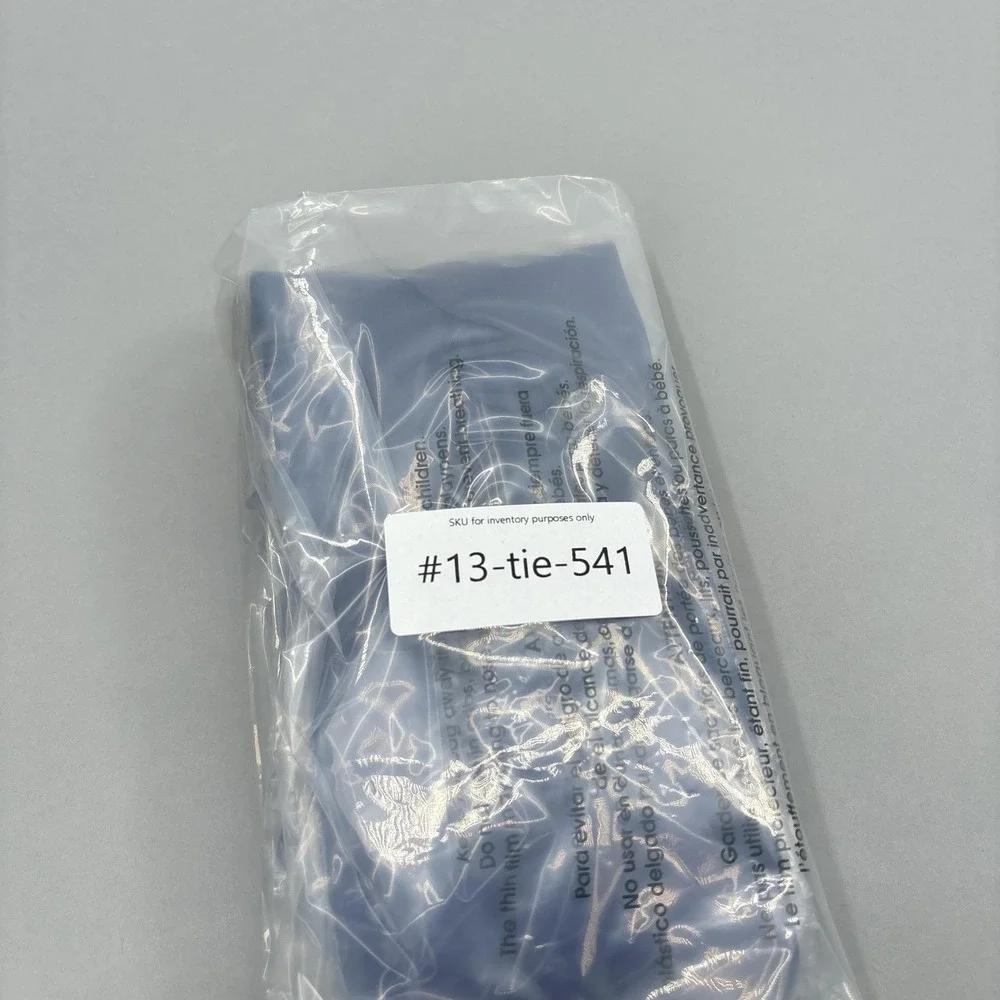 Brioni Silk Tie Pocket Square Set Blue Solid Handmade Italy Satin Luxury Classic